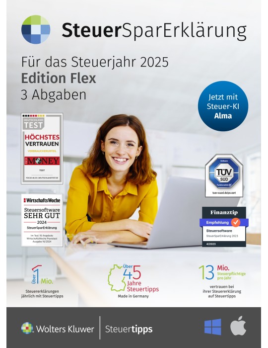 Steuertipps SteuerSparErklärung flex 2026 Steuerjahr 2025