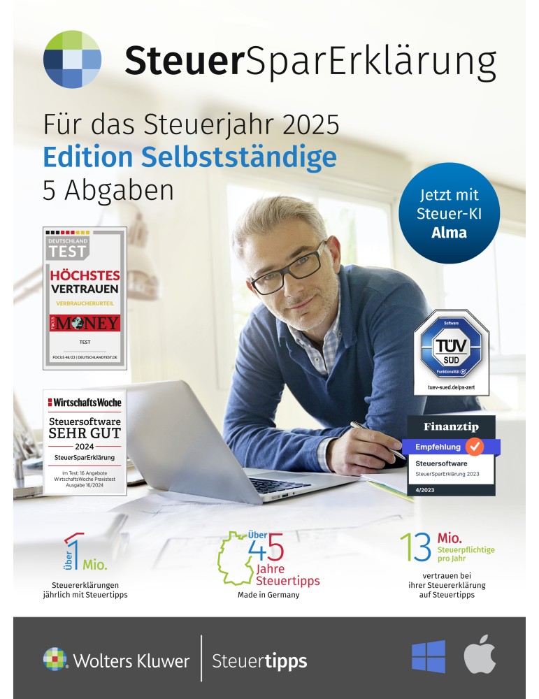 Steuertipps SteuerSparErklärung Selbstständige 2026 (Steuerjahr 2025)