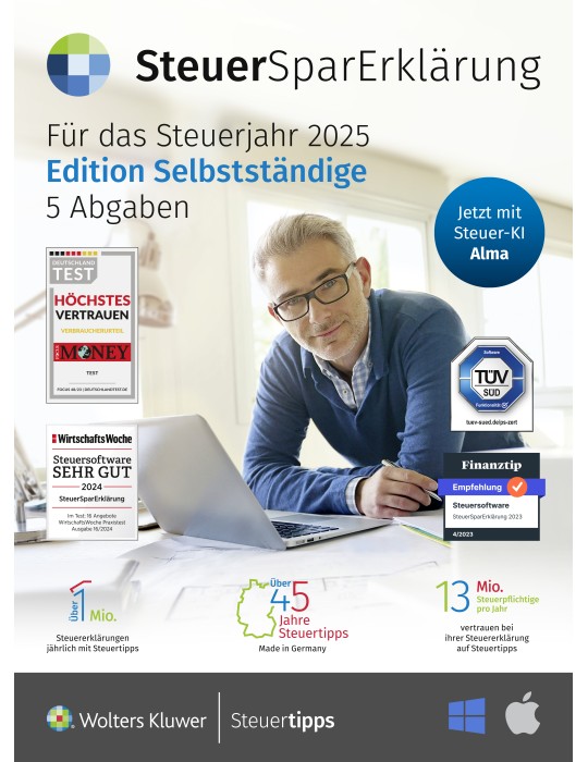 Steuertipps SteuerSparErklärung Selbstständige 2026 (Steuerjahr 2025)