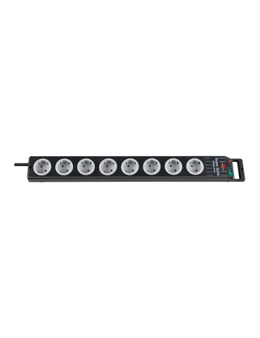 Brennenstuhl Sicherheits-Stedoleiste sw/ligr *DE* 8Fach SuperSolid, 2.5m H05VV-F3G1,5