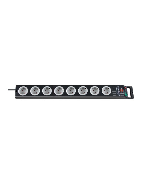 Brennenstuhl Sicherheits-Stedoleiste sw/ligr *DE* 8Fach SuperSolid, 2.5m H05VV-F3G1,5
