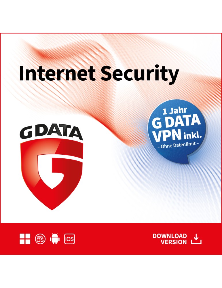 G DATA Internet Security inkl. VPN [3 Geräte - 1 Jahr]