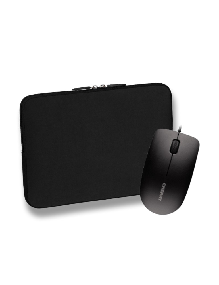 Pedea Trend Notebook-Sleeve 15,6" + CHERRY kabelgebundene Maus