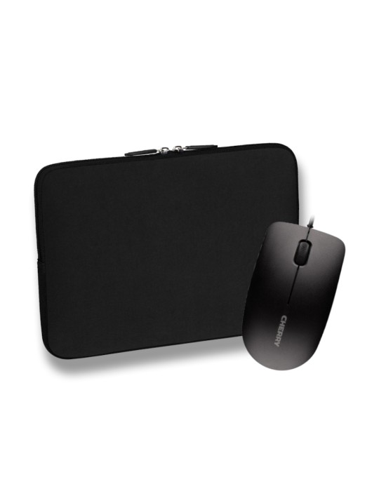 Pedea Trend Notebook-Sleeve 15,6" + CHERRY kabelgebundene Maus