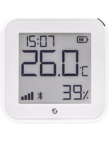 Shelly H&T Gen. 3 Temperatur- & Luftfeuchtigkeitssensor - Weiss - Temperatur und Luftfeuchtigkeitssensor mit WLAN und Bluetooth 