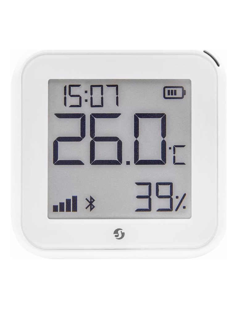 Shelly H&T Gen. 3 Temperatur- & Luftfeuchtigkeitssensor - Weiss - Temperatur und Luftfeuchtigkeitssensor mit WLAN und Bluetooth 
