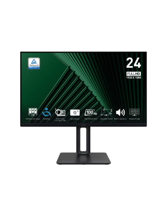 MSI PRO MP245PG Office Monitor - IPS Panel, 100Hz Höhenverstellbar (120mm)