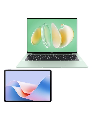 HUAWEI MateBook 14 (2024) Grün und Matepad S 11.5 Zoll Grau Bundle mit 14.2 Zoll Notebook und 11.5 Zoll Tablet inkl. Tastatur