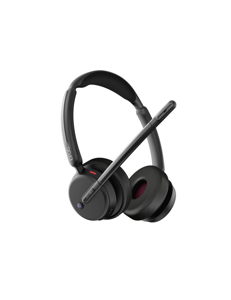 Epos Impact 500, Binaurales (beidseitiges)-Headset, Bluetooth ANC, MS Teams zertifiziert, incl. USB-C Dongle mit USB-A-Adapter