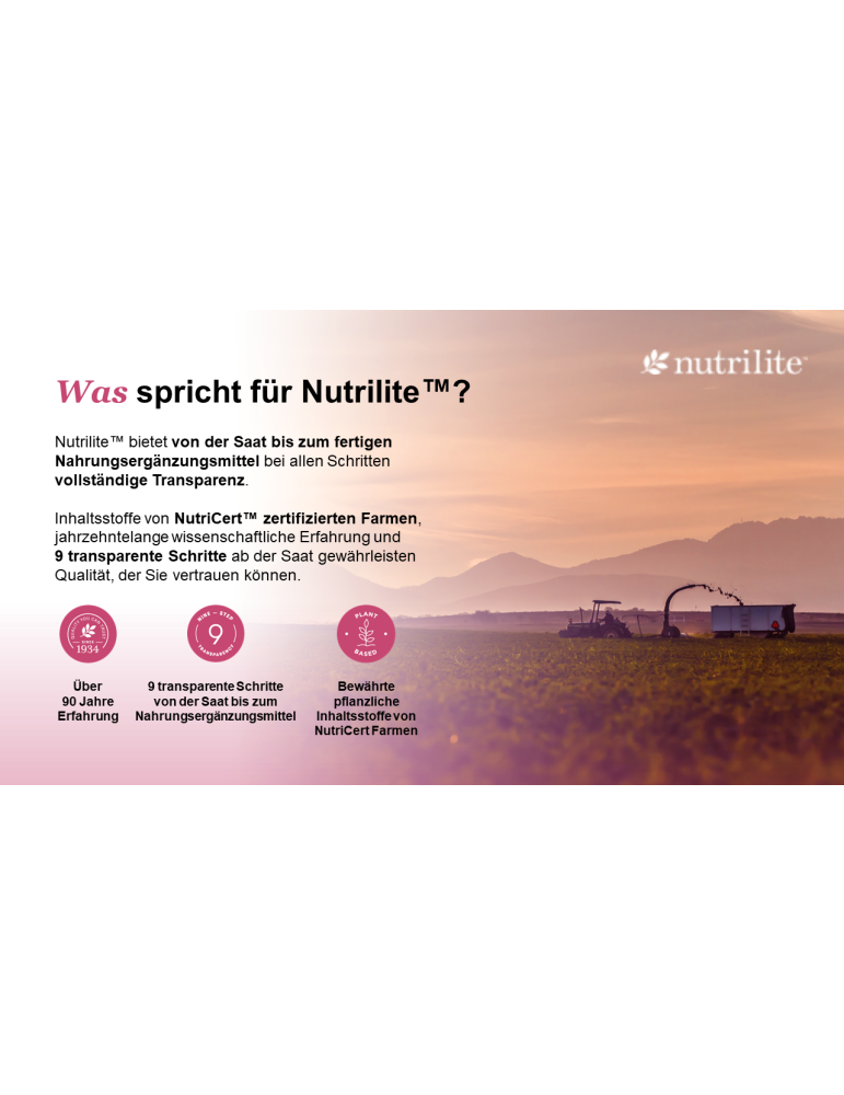 Nutrilite™ Women’s 40+ – Pflanzliche Unterstützung für Frauen ab 40 | Wechseljahre & Wohlbefinden