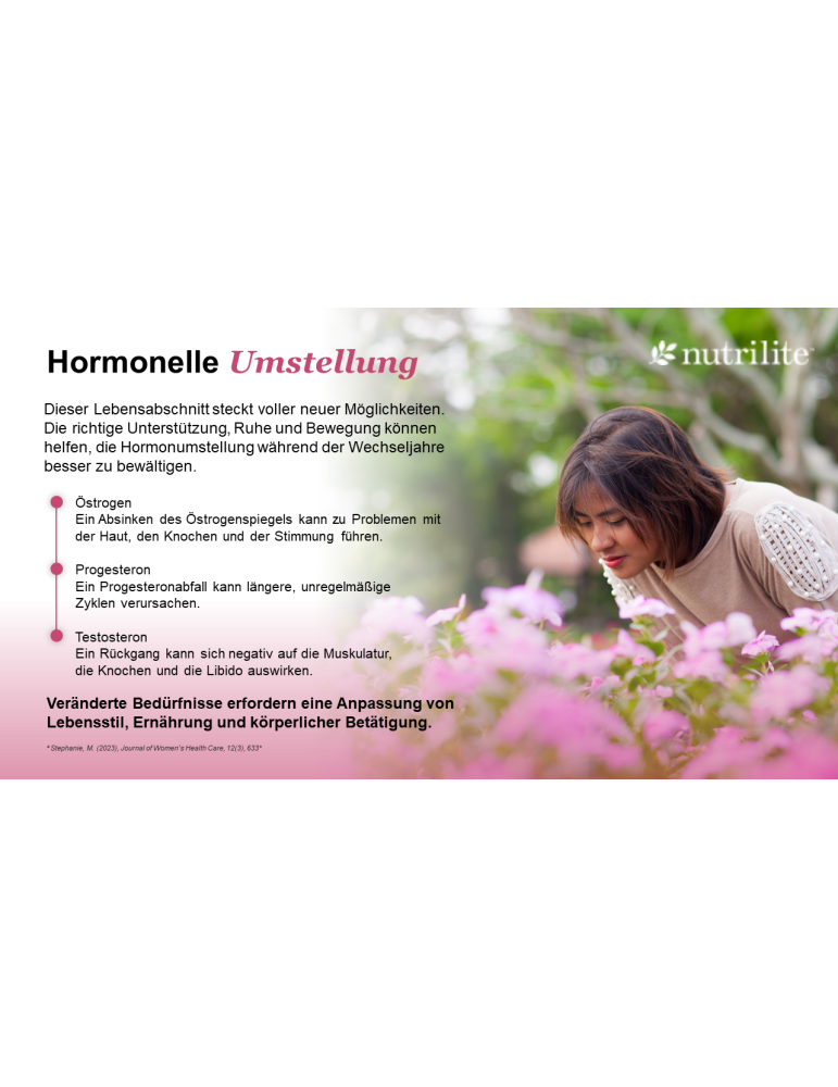Nutrilite™ Women’s 40+ – Pflanzliche Unterstützung für Frauen ab 40 | Wechseljahre & Wohlbefinden