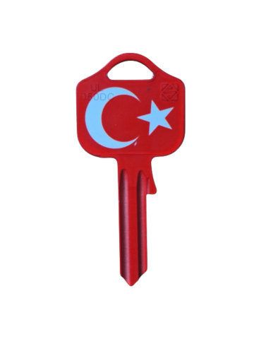 Schlüsselrohling Türkei – Fanartikel mit Halbmond & Stern 2