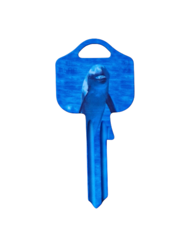 Schlüsselrohling Delfin – Ozeanwelt Design mit Tiermotiv 2