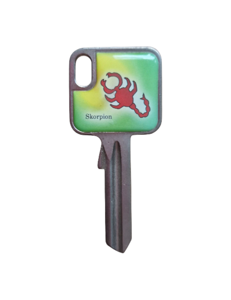 Schlüsselrohling Sternzeichen Skorpion – kraftvolles Design