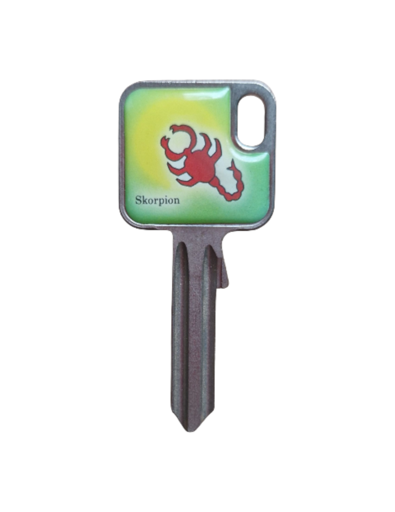 Schlüsselrohling Sternzeichen Skorpion – kraftvolles Design