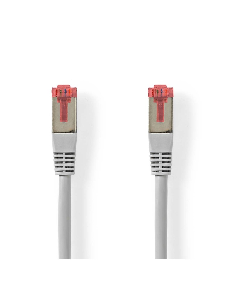 Nedis Cat 6 Kabel | RJ45 Stecker | RJ45 Stecker | S/FTP | 2.0 m | rund | ABS / PVC | Grau | Aufhänger