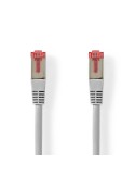 Nedis Cat 6 Kabel | RJ45 Stecker | RJ45 Stecker | S/FTP | 2.0 m | rund | ABS / PVC | Grau | Aufhänger