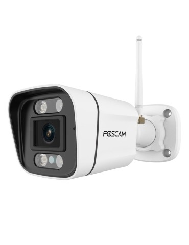 Foscam V5P WLAN Überwachungskamera Weiß 5MP (3072x1728), Dual-Band WLAN, Integrierter Scheinwerfer und Sirene