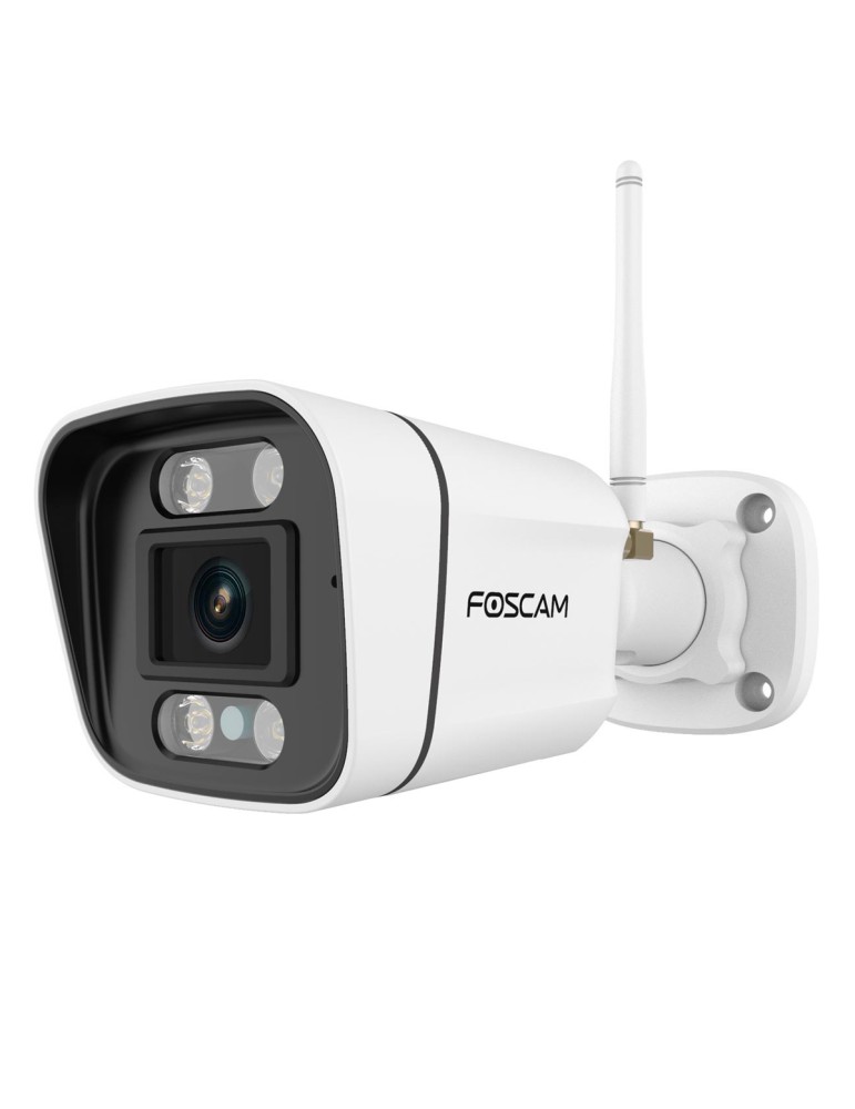 Foscam V5P WLAN Überwachungskamera Weiß 5MP (3072x1728), Dual-Band WLAN, Integrierter Scheinwerfer und Sirene