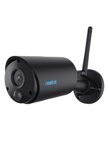 Reolink Argus Series B320 WLAN Überwachungskamera Schwarz 3MP (2304x1296), Akkubetrieb, IP65-Wetterschutz, 10m Nachtsicht, Intel