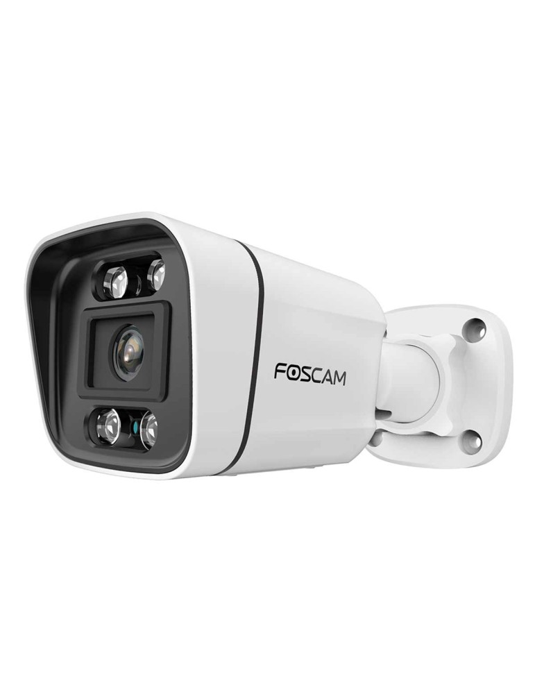 Foscam V5EP Überwachungskamera Weiß 5MP (3072x1728), PoE, Integrierter Scheinwerfer und Sirene