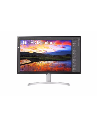 LG 32UN650K-W Monitor - 4K UHDIPS Panel, Höhenverstellbar DisplayPort, HDMI, Weiß