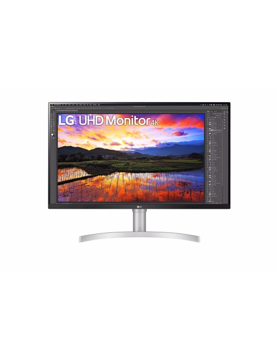 LG 32UN650K-W Monitor - 4K UHDIPS Panel, Höhenverstellbar DisplayPort, HDMI, Weiß