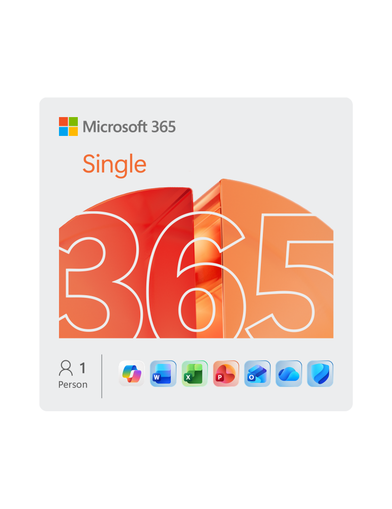 Microsoft 365 Single [1 Benutzer / 1 Jahr / 1 TB OneDrive]
