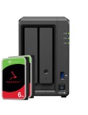Synology DS725+ 12TB Seagate IronWolf NAS-Bundle NAS inkl. 2x 6TB Seagate IronWolf 3.5 Zoll SATA Festplatte