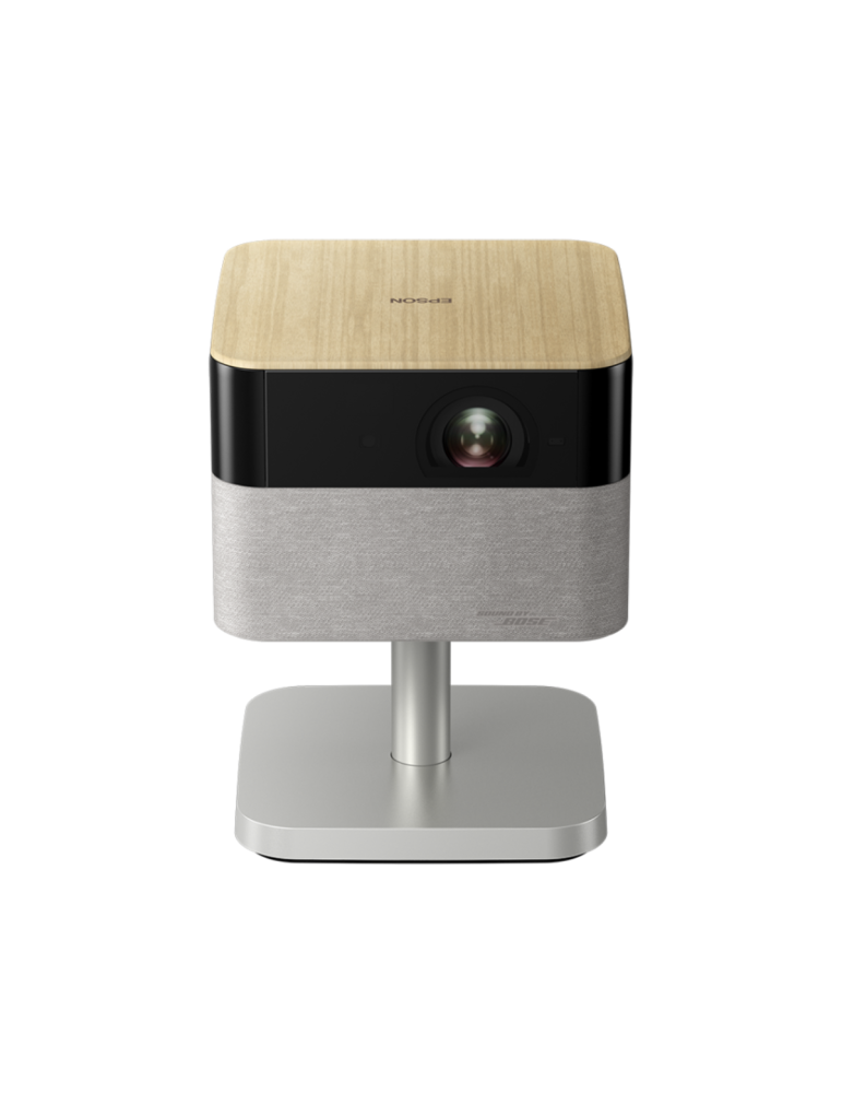 Epson Lifestudio Flex - EF-72 eleganter 4K Smart-Projektor Eiche, 4K Smart-Projektor mit Sound by Bose, Google TV und verstellba