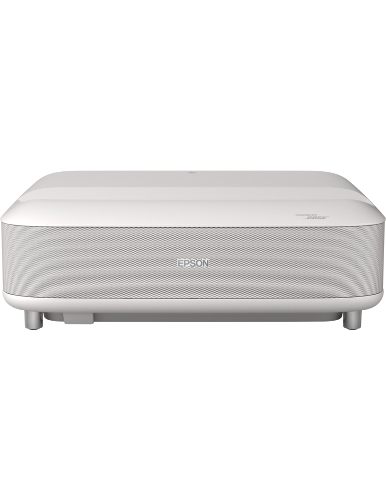 Epson Lifestudio Grand - EH-LS670W Smart-Laserprojektor 4K Diamantweiß, mit Ultrakurzdistanz-Projektion, Sound by Bose, Google T