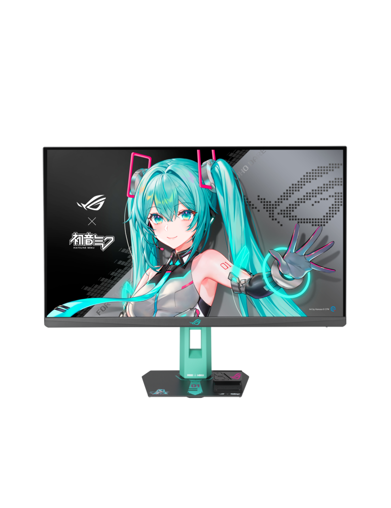ASUS ROG Strix XG27ACMEG-G Hatsune Miku Edition Gaming Monitor 27" (68,6cm) WQHD IPS, 260Hz, HDMI, DisplayPort, 0,3ms (GTG), Fre