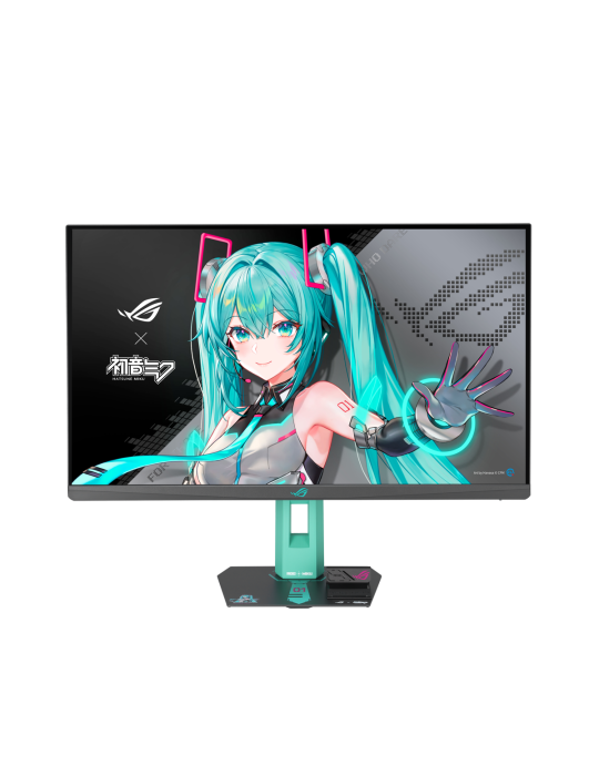 ASUS ROG Strix XG27ACMEG-G Hatsune Miku Edition Gaming Monitor 27" (68,6cm) WQHD IPS, 260Hz, HDMI, DisplayPort, 0,3ms (GTG), Fre