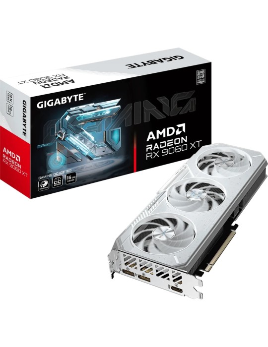 Gigabyte Radeon RX 9060 XT 16GB Gaming OC ICE Grafikkarte - 16GB GDDR6, 2x HDMI, 2x DP
