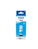 Epson 104 EcoTank-Tintenflasche Cyan 65 ml 7.500 Seiten Für Kompatibilität, siehe Artikel-Beschreibung