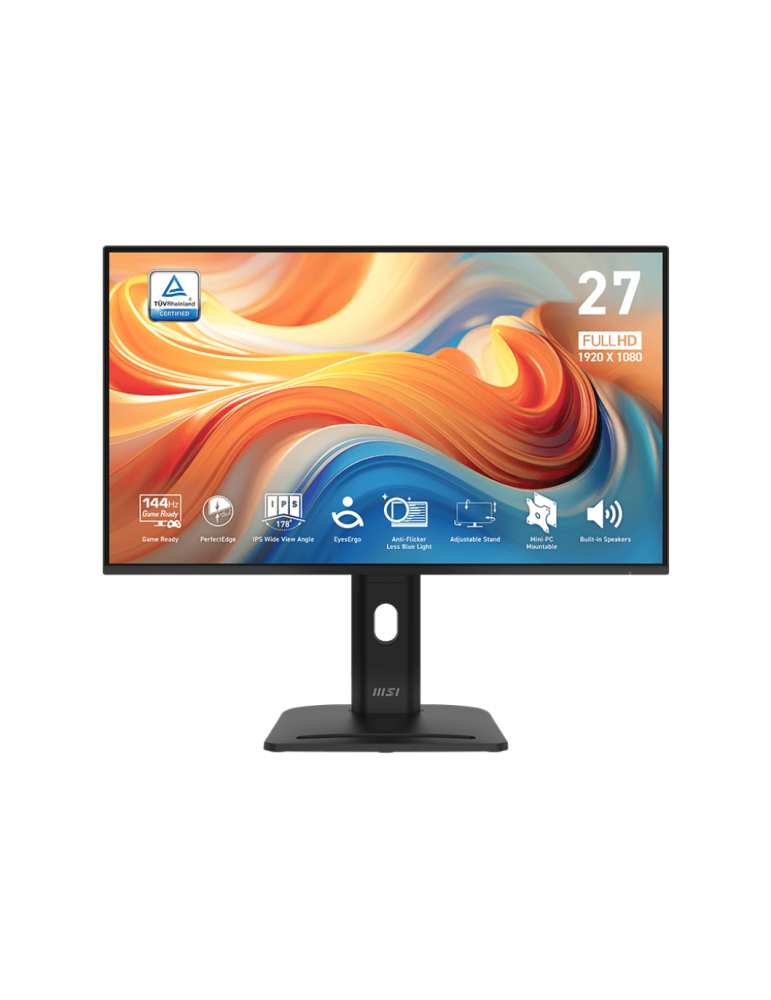 MSI PRO MP275PG E14 Office Monitor - IPS Panel, 144Hz Höhenverstellbar (130mm)