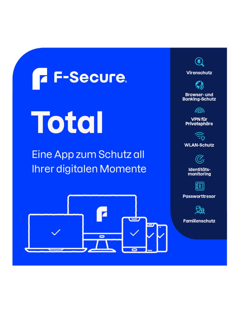 F-Secure Total [25 Geräte - 1 Jahr] [Vollversion]