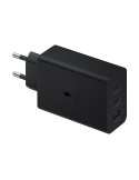 Samsung Reiseladegerät Trio (65W), schwarz Drei Anschlüsse (USB Type-C/ USB-A), PD 3.0 und Super Fast Charging bis zu 65 Watt