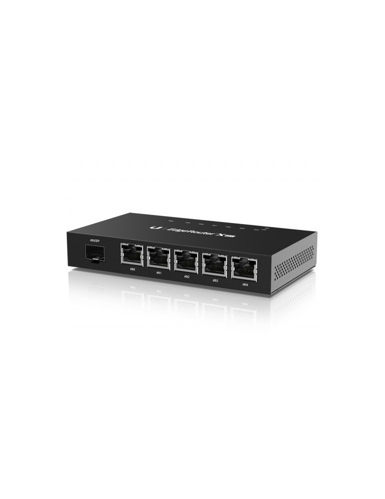 Ubiquiti EdgeRouter X SFP 6-Port Gigabit Router (ER-X-SFP) [5x LAN, 1x SFP In, 256 MB RAM]