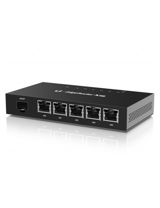 Ubiquiti EdgeRouter X SFP 6-Port Gigabit Router (ER-X-SFP) [5x LAN, 1x SFP In, 256 MB RAM]