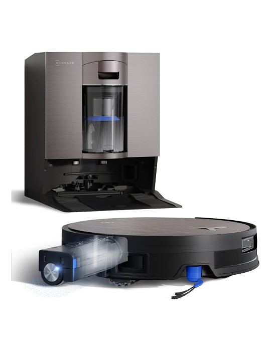 ECOVACS DEEBOT X11 OmniCyclone Schwarz Saug-Wisch-Roboter mit Reinigungsstation