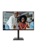 AOC Q32E4U Office Monitor 32 Zoll QHD Monitor, Lautsprecher, höhenverstellbar, dregbar, neigbar, schwarz