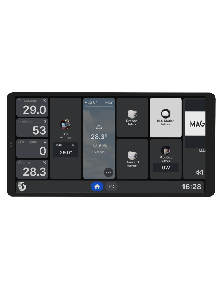 Shelly Wall Display X2i Silber WLAN · Silber