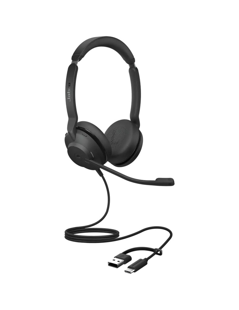 Jabra Evolve2 30 SE, Beidseitiges Headset USB-C/A-Anschluss, MS-Teams zertifiziert