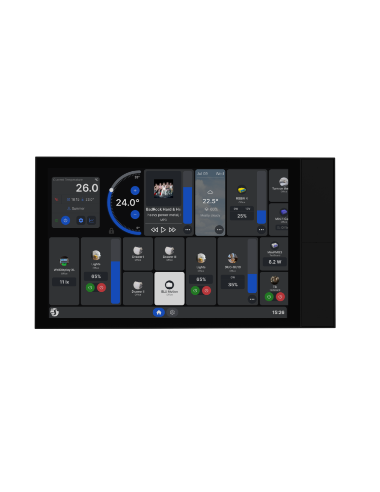 Shelly Wall Display XL Black WLAN · Schwarz