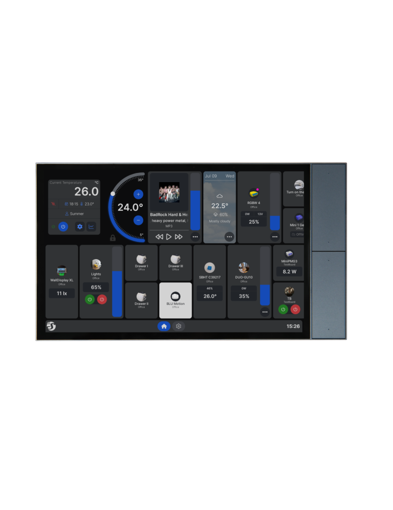 Shelly Wall Display XL Grau WLAN · Grau