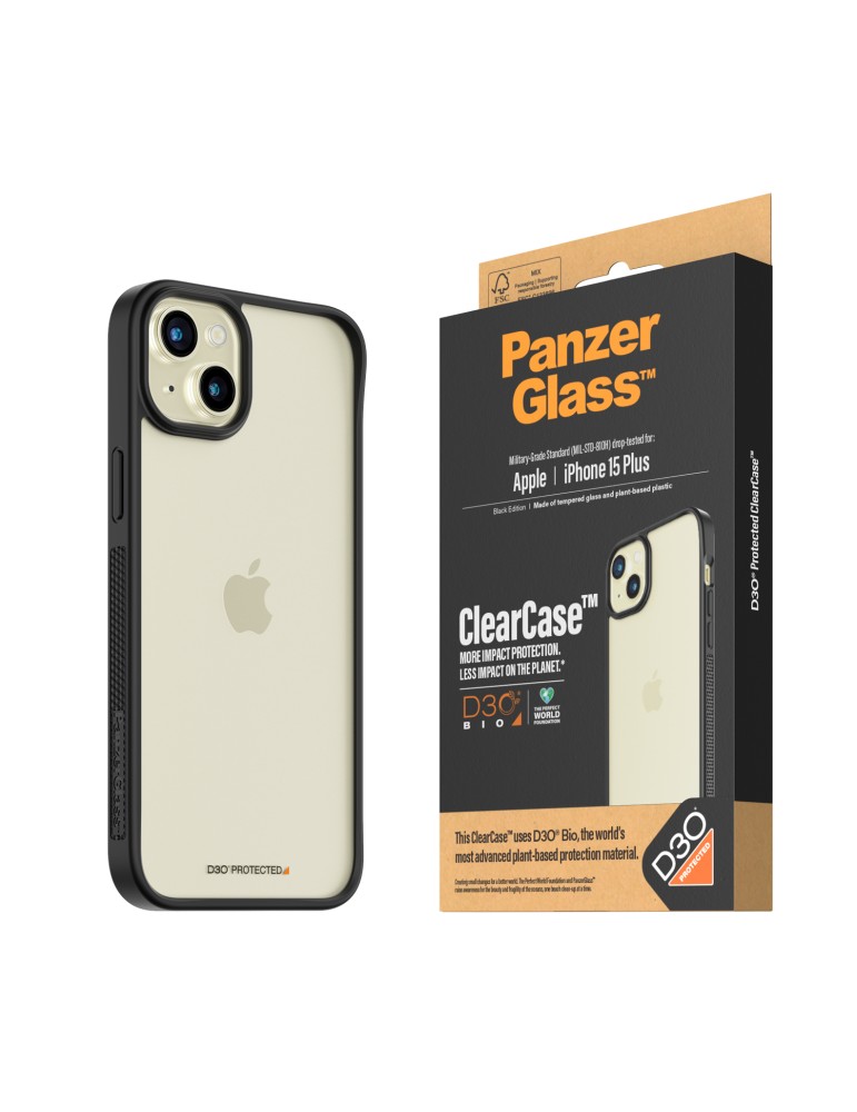 PanzerGlass™ ClearCase mit D3O iPhone 15 Plus