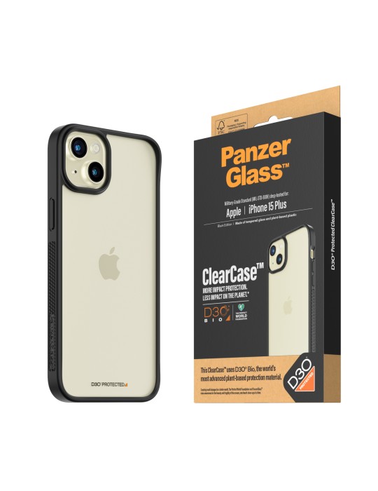 PanzerGlass™ ClearCase mit D3O iPhone 15 Plus