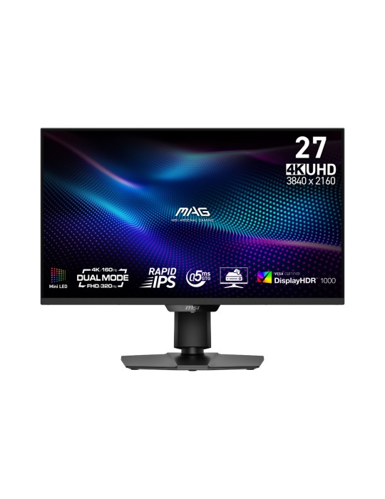 MSI MAG 274UPDFDE E16M - Mini LED, 0,5ms GtG 160Hz UHD | 320Hz FHD Dual Modus, Rapid IPS, Quantum Dot