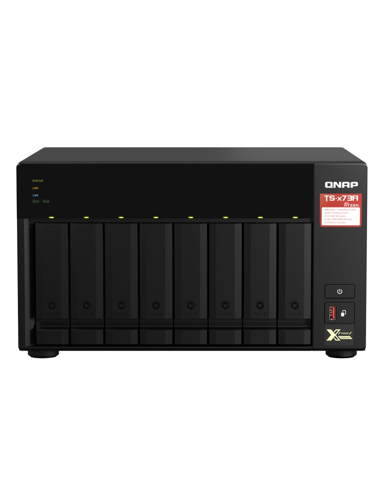QNAP TS-873A-8G NAS 8-Bay [0/8 HDD/SSD, 2x 2.5 Gigabit Ethernet, 3x USB-A, 1x USB-C, 8GB RAM]